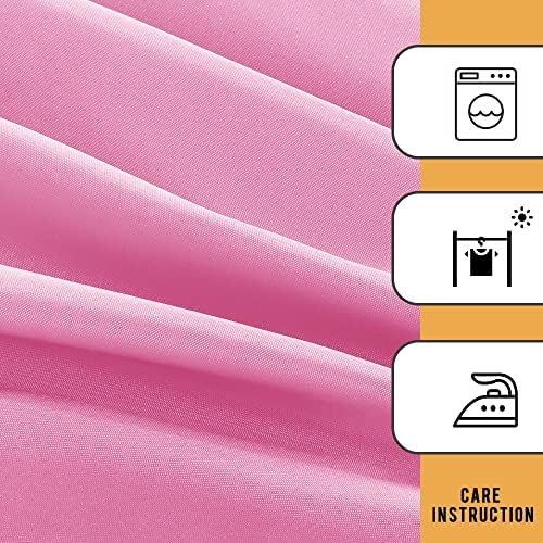 Obstal 2 Pack Table Clothes for 8 Foot Rectangle Tables, Pink - Image 5