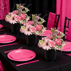 Birthday Flowers Table Centerpieces, Hot Pink & Rose Gold - Image 2