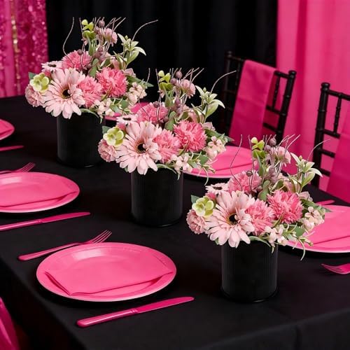 Birthday Flowers Table Centerpieces, Hot Pink & Rose Gold - Image 2