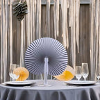 24 Pieces Multicolor Round Paper Fans - Image 3