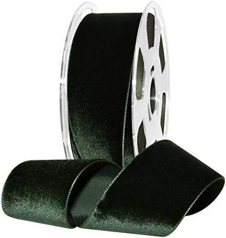 Morex Ribbon Nylon, 2 inches by 11 Yards, Forrest, Item 01250/10-926 Nylvalour Velvet Ribbon, 2" x 11 yd, by MorexRibbon
