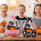 OSNIE Halloween Baskets for Gifts - 24 Sets Empty Boxes with Bags and Bows - Image 5