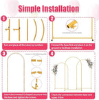 6FT Arch Backdrop Stand,Balloon Arch Stand,Wedding Arch for Backdrop Stand - Image 5