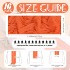Showgeous 16 Pack Orange Cheesecloth Table Runner 17 x 108 Inch - Image 2