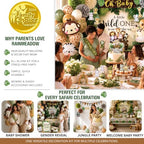 272 Pc Safari Baby Shower Decorations, Jungle Animal Party Set - Image 3