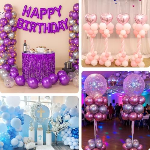 Balloon Column Stand Set of 4, 6.5ft Adjusable Height with Bases for Floor - Image 7
