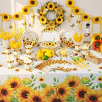 Potchen 452 Pcs Sunflower Party Supplies Serve 50, Yellow - Image 6