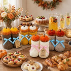 4 Sets Baby Shower Booties Table Centerpiece, Crochet Knitted Baby Booties - Image 4