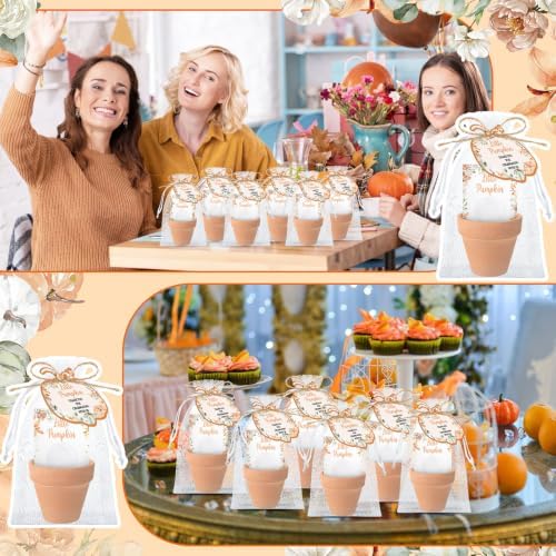 Reallnaive Fall Autumn Little Pumpkin Baby Shower Party Decorations Set - Image 5