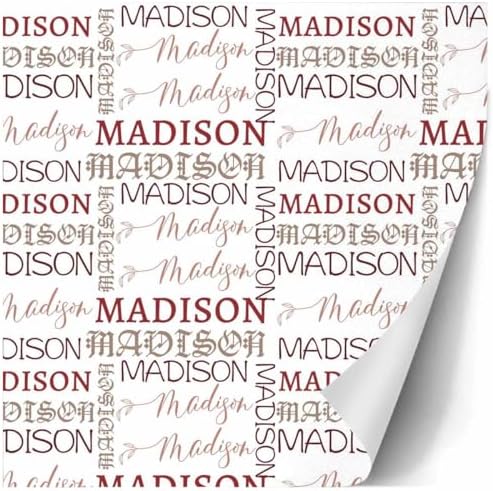 AOFUN Personalized Wrapping Paper Wrapping Paper Birthday Multi Color Custom Gift Tissue Paper Valentine'S Wrapping Paper Personalized Gift Wrap Paper 5 Rolls 58" x 23" - Image 3