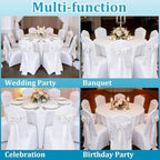 25 Pcs White Chair Sashes, Wedding Bow Decor 108in x 7in, Polyester Fabric Sash Ties for Banquet Seating, Folding Chairs, Reception Aisle, Party Decorations - Image 7