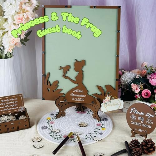 Personalized Princess Guest Book Alternative, Quinceanera Sweet 15 - Image 2