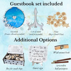 Beach Wedding Guest Book Alternative, Wooden Heart Drop Box Seashell Tokens - Image 6