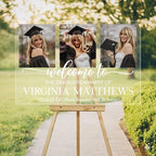 Personalized Clear Graduation Yard Sign with Photo – Custom Acrylic Welcome Sign for High School Senior, College & Kindergarten Graduation Party, Class of 2026 Outdoor Decor - Image 2