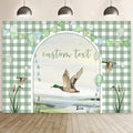 MEHOFOND 10x7ft Custom Mallard Duck Baby Shower Backdrop Duck Hunting Boy Baby Shower Party Decorations a Sweet Baby Boy is on his way Photography Background It's a Boy Party Supplies Photo Booth Prop by MEHOFOND
