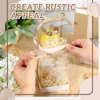 36 Set 3.5x3.5x4 in Candle Gift Package Transparent, White, 24 Set - Image 4