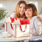 Addblu 24 Pack White Large Gift Bags with Handles & 72 Tissue Papers - Image 6