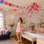 500 Sheet Paper Chain Garland and Crepe Paper Streamers 5pcs Star Garland - Image 7