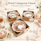 bridal shower gifts for guests 10 Pack Mini Floral Ceramic Dishes 3.9 Inch - Image 3