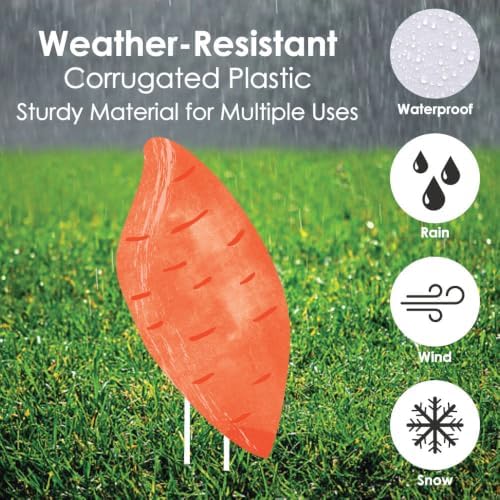 Big Dot of Happiness Locally Grown Yard Signs with Stakes, Farmers Market Baby Shower Party Lawn Ornaments, Fruit & Vegetable Garden Outdoor Decorations - 10 Piece Set - Image 4