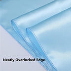 Satin Baby Blue Chair Sashes Bows 50 Pack for Wedding Party, Light Blue Sashes for Chair Covers and Chairs Decor - Image 6