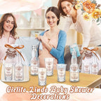 Lemonroad 36 Set Cielito Lindo Baby Shower Favors Clear Shot Glasses, Brown - Image 5