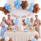 6 Sets Bear Baby Shower Decorations, Centerpieces,Blue - Image 6
