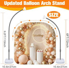 Balloon Arch Stand for Party Decoration 9.2FT & 6FT - Black - Image 3