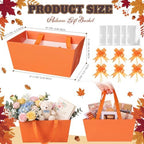 Funnymoom 24 Pack Orange Fall Thanksgiving Basket For Gifts Empty Bulk - Image 3