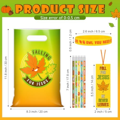 Resurhang 200 Pcs Fall Church Gifts Bulk, Falling for Jesus Favors - Image 2