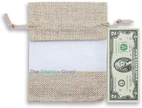 48 pc Jute Burlap & Sheer Organza Gift Bags w. Drawstring by TheDisplayGuys - Image 3