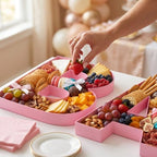 WENPACK 12" Cardboard Letter Shaped Mache Decorative Strawberries Fillable Sweets Candy Container Box (Pink BABY) - Image 6
