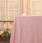 SquarePie Sequin Tablecloth 90x132 Inch Pink for Birthday Wedding Party - Image 5