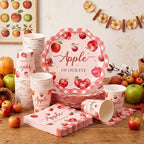 Qinyoung 50 Set / 150 Pcs Apple of Our Eye Baby Shower Party Decoration - Image 2