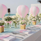 Meooeck 14 Sets Pink Hot Air Balloon Table Centerpieces Decor - Image 5