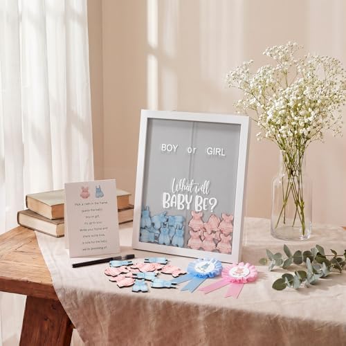 55 Pcs Baby Cloth Gender Reveal Game Voting Board, Baby Cloth - Image 6