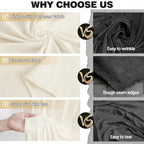 40x10ft Ivory Backdrop Curtain Panels for Parties - Wrinkle Free Polyester Photo Curtain Backdrop Wedding Back Drop Fabric Drapes for Party Decorations Background for Photography - Image 5