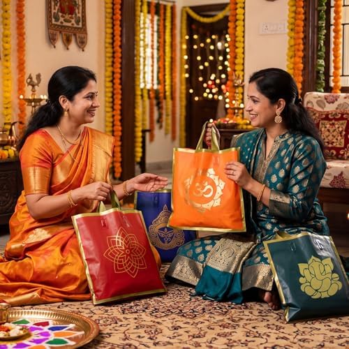 Sabary 48 Pack Pooja Return Gifts Bags Plastic Diwali Return Gift Bags - Image 5