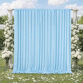 Baby Blue/Light Blue Backdrop Curtains 30ftx10ft Polyester Photo Drapes by SoarDream