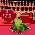 Crown Frog Prince Figurine Princess and Frog Party Decorations Cake Topper - Image 3