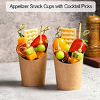 Disposable Charcuterie Cups 120 PCS with 200PCS Sticks and 120PCS Bags - Image 3