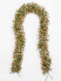 2 Pcs 5.8ft Artificial Baby Breath Flower Vines, Babys Breath Artificial Flowers Real Touch Faux Gypsophila Hanging Fake Baby's Breath Garlands for Wedding and Baby Shower Decor(Red-Orange by UqueetenLtd