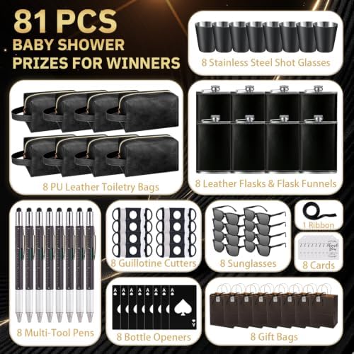 81 Pcs Baby Shower Prizes for Men, Groomsmen Gifts Wedding Party - Image 3