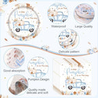 Ceenna 452 Pcs Little Pumpkin Baby Boy Shower Plates Napkins Cups for 50 - Image 3