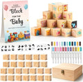 wookidel 118PCS Baby Shower Games Kit, Baby Blocks for Baby Shower by Wookidel