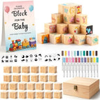 wookidel 118PCS Baby Shower Games Kit, Baby Blocks for Baby Shower by Wookidel