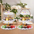 Patelai 12 Pack Plastic 3 Tier Cupcake Stand Holder, White - Image 7