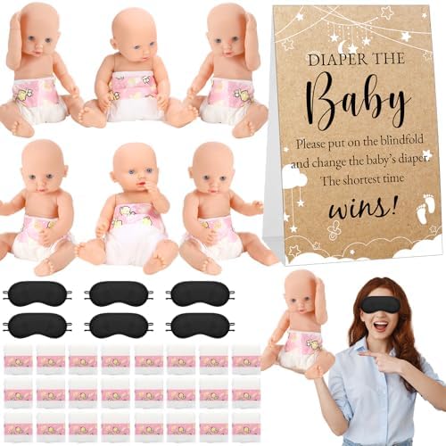 37 Pcs Baby Shower Diaper Changing Game Supplies, Elegant by Unknown