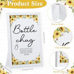 Roowest Bottle Chug Baby Shower Games Favors, Yellow, Sunflower - Image 2