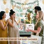 Giftacity Wooden Baby Shower Crate, Large White Personalized Gift Basket - Image 2
